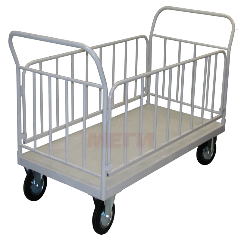 TMG-01-MSK(MSC-536) Trolley for transporting medical cargoes with two handles and removable side guards