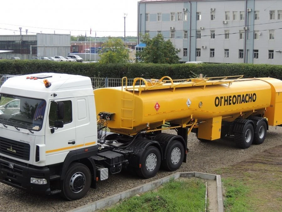 Airfield fuel tankers TZA-30 on chassis MAZ-5440C5; KAMAZ-65116-32; KAMAZ-65116-37.