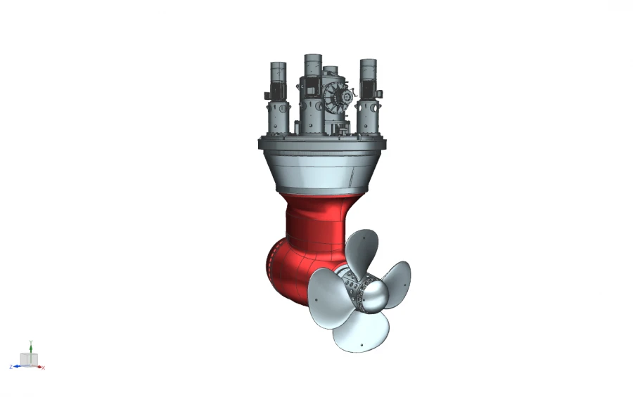 AT65E propeller / propulsion steering column