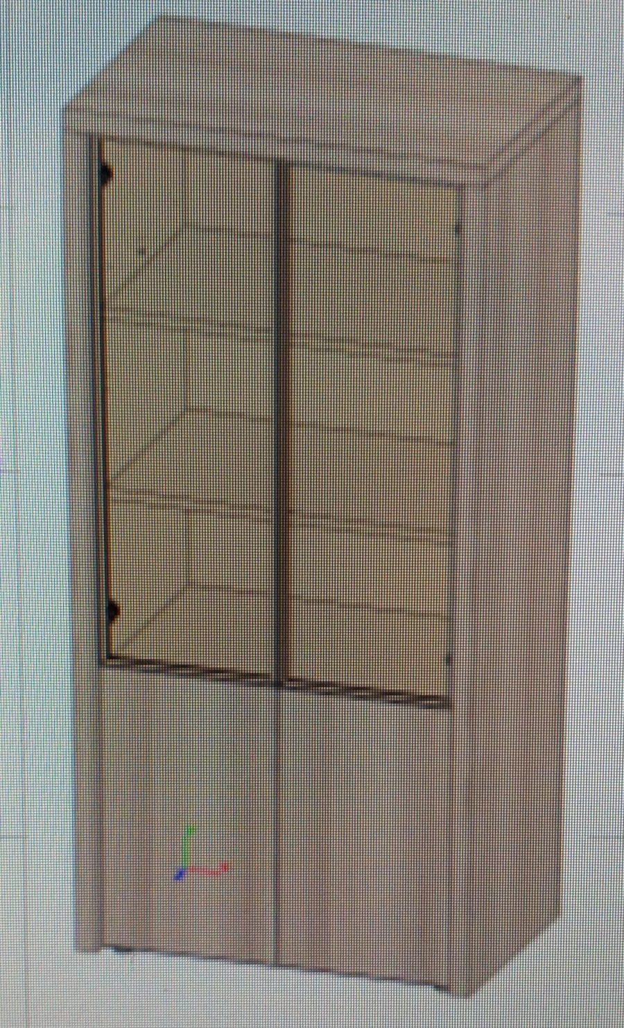 Combination cupboard with decorative trim, art. no. JR508