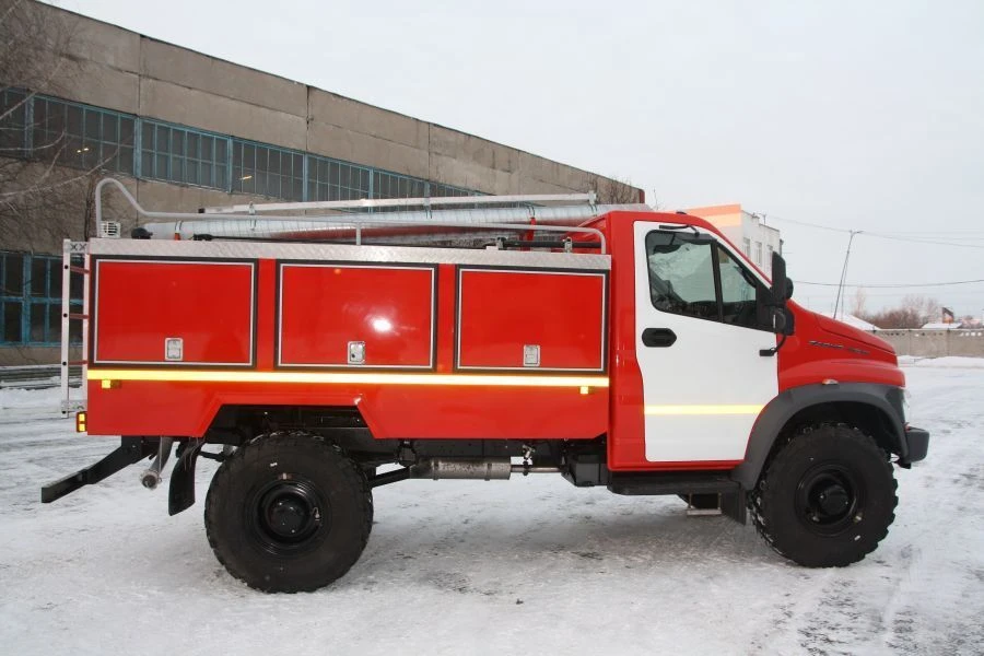 Fire tanker truck ??-(0,5-2,0)-2,0 (NEXT) on GAZ C4 chassis (chassis modifications, base vehicles C41A23, C41A43).
