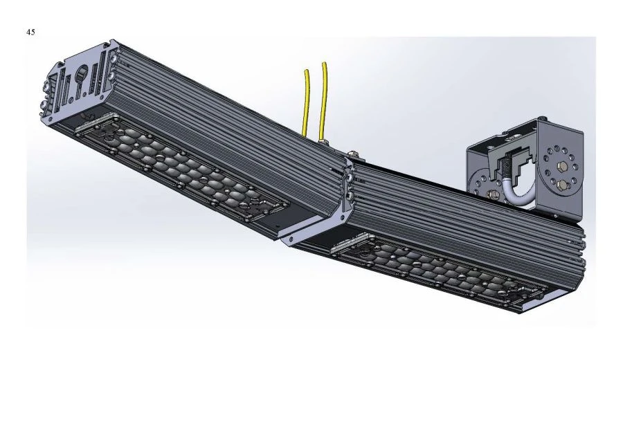 LED luminaire "Industrial Design MTM IoT" series CUBIC 100 Two modules Connection from the ends - 10 degrees Mounting CUB