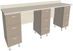Desk for 2 workplaces KSSlb 1-07