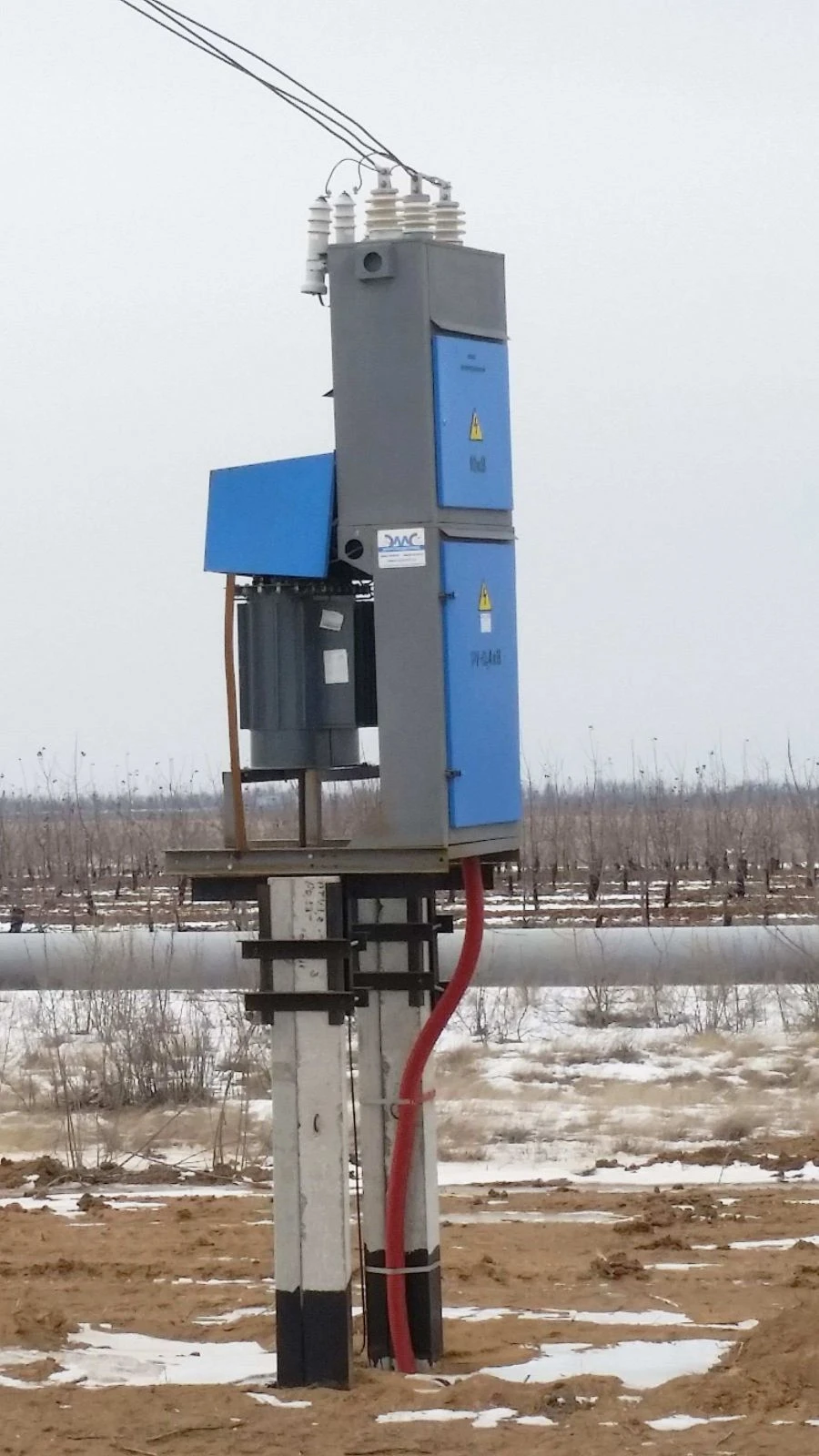 Complete transformer substations of Mast type (MTP, STP) and SCTP.