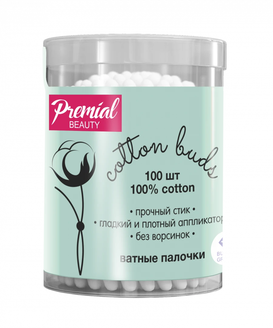PREMIAL classic cotton buds (cylinder) 1/100/24