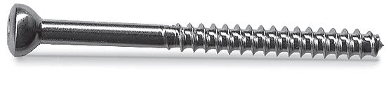 Malleolar screws, Ø 4.5 mm, length 40 to 100 mm, pitch 1 mm, article number 410.0XX.
