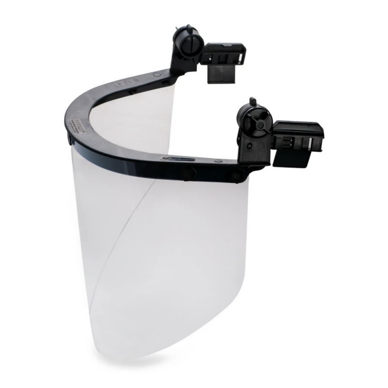 Face shield with helmet attachment, KBT SUPER VISION® safety helmet, article no. 04307