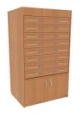 Newspaper stacker, 8 boxes