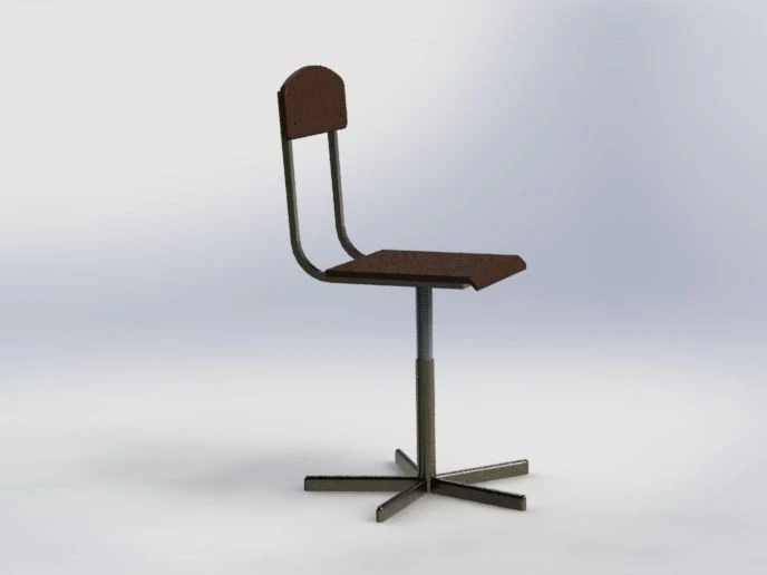 Laboratory screw chair
