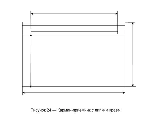 Receiving pocket with adhesive edge, included in the Set of disposable nonwoven linen for operating theatre restriction