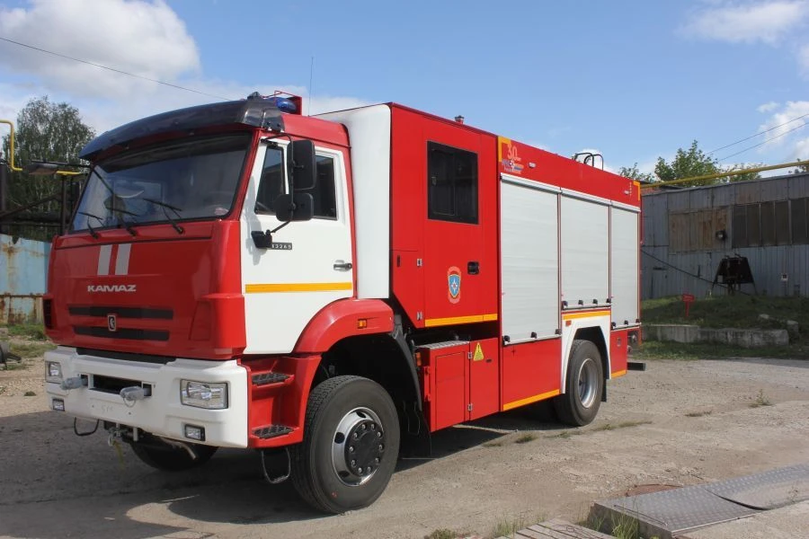 Fire tanker truck ?? 3,2-40/4 (43265) model 029-MI type KZ44A, modification KZ44AK on chassis KAMAZ-43265-D5