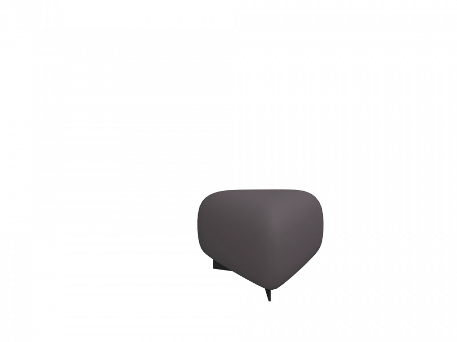 Triangular pouffe