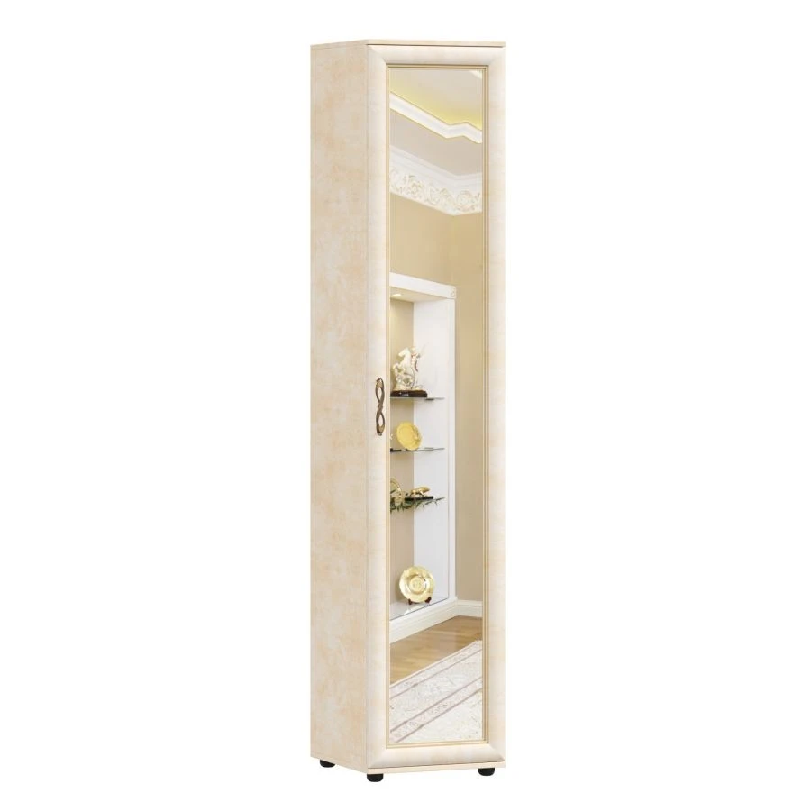 Alexandria LD 125.001.000 swing door with mirror Lento leather