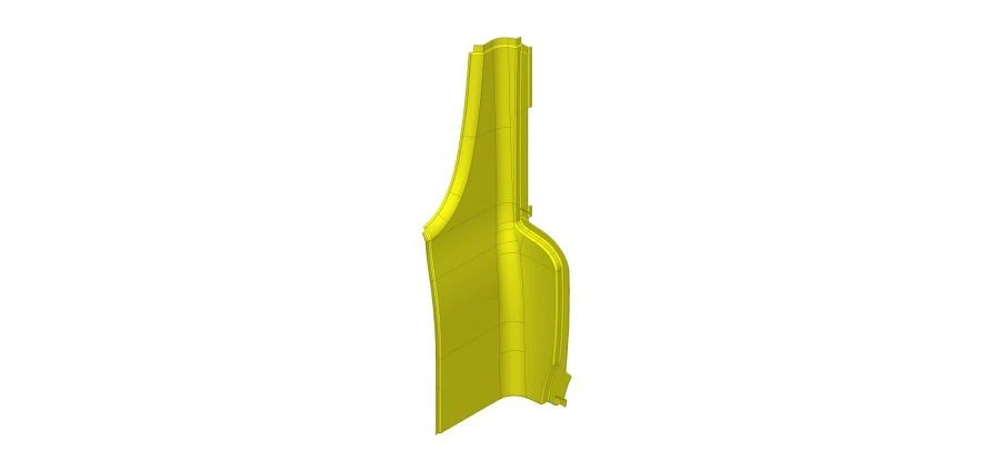 Interior lower rear partition panel