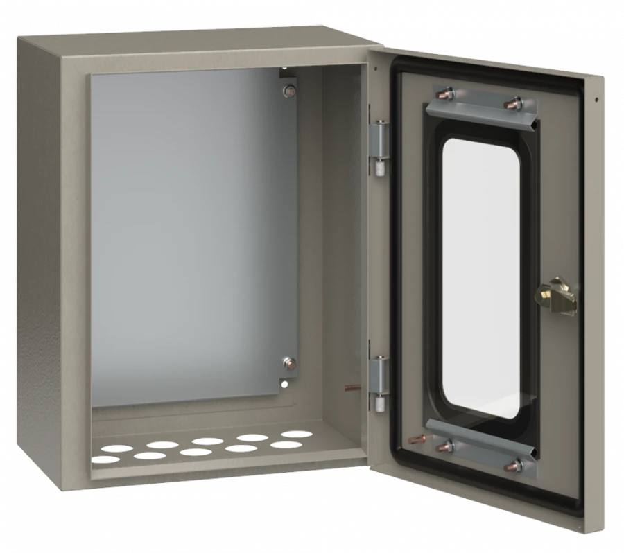 YKM11-01-54-1 Metal enclosure. ShchMP-1-0 (395x310x220) U2 IP54 pr. dv. IEK