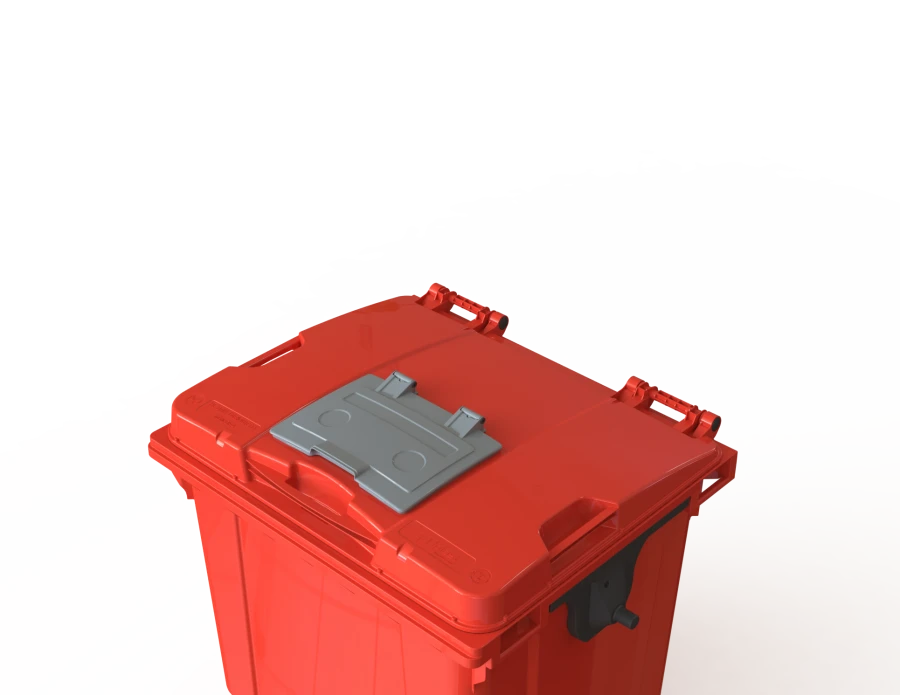 Mobile waste bin 1100l Art.29.C19.W (20.807.1.40.PE; 21.056.40.PE.W)