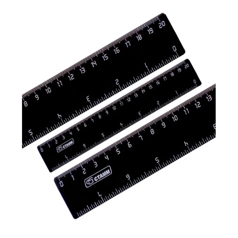 Ruler 30cm STAMM, plastic, 2 scales