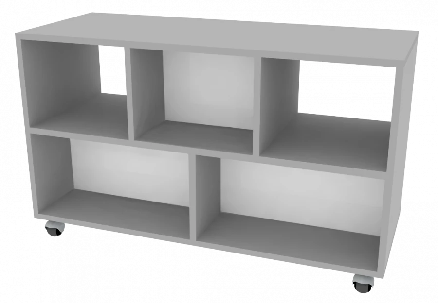 Double-sided underbench on spherical supports 1000x400x600mm (WxHxH)