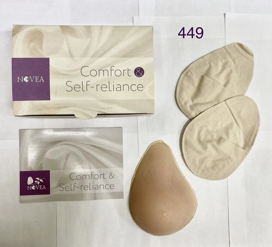Exoprosthesis of breast (mammary) gland based on silicone gel, model 449
