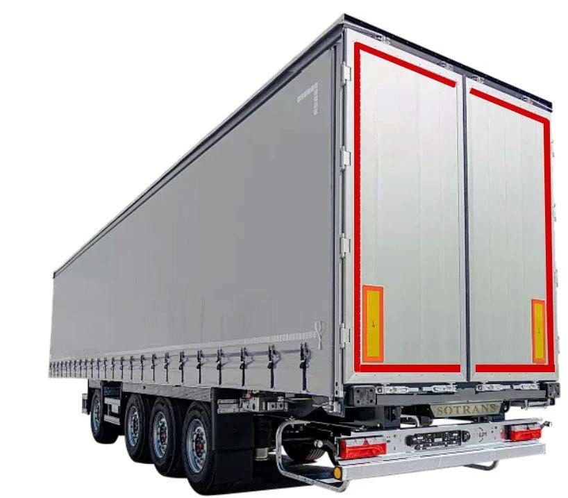 Semi-trailer SOTRANS WALLAROO XXL MZSSC4 SC4-1 version 24 with cones, modulator (RUS)