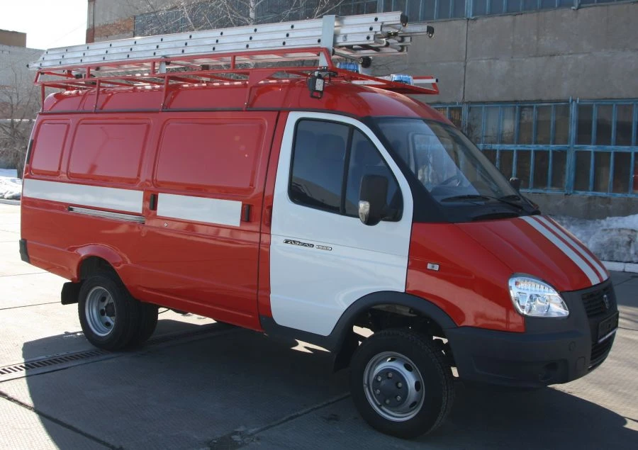 Emergency rescue vehicle ACA on chassis GAZ 3302 (modifications of chassis, base vehicles 3302, 330202, 33023, 330)
