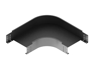 Corner radius tray with horizontal 90 degree turn ONL 000x000 U90R15, with overall dimensions from 100x40 mm e