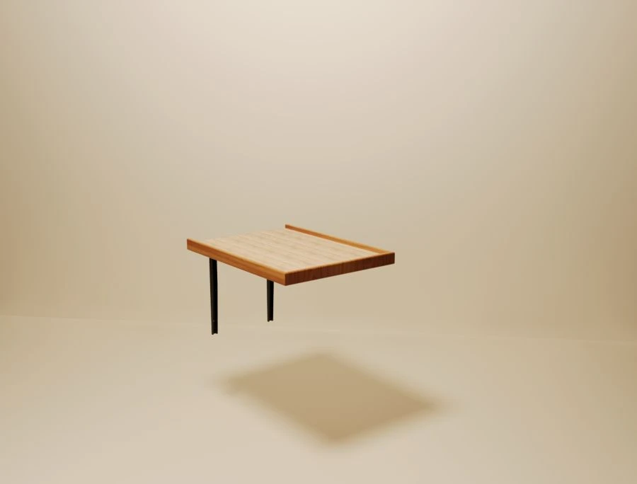 Shipboard metal furniture. Folding table RBPG