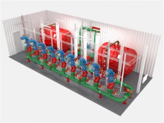 Automatic fire extinguishing unit of AUPT and UH&DP series