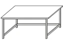Laboratory technician's table on metal frame (high) SL-5(c)