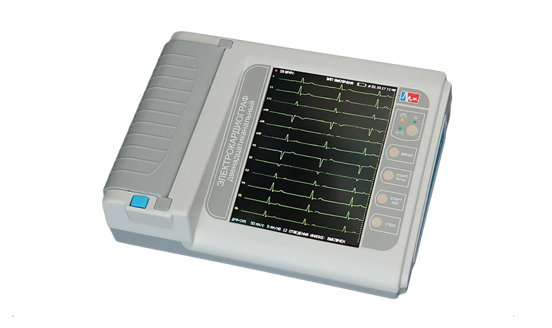 Electrocardiograph 3-6-12 channel with ECG registration in manual and automatic modes EK12T-01-"R-D" in EK1 version