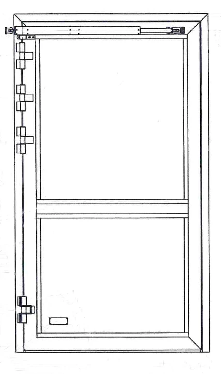 Intangibles, articles and parts of marine equipment: doors of aluminium extrusions