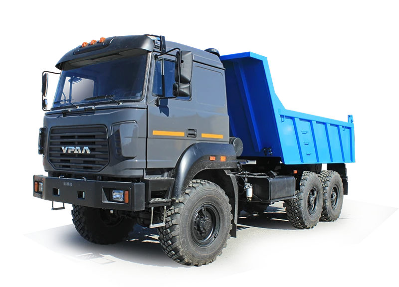Dump truck Ural 55571-80 (Possible equipment: gearbox FG 9JS135TA; clutch: ZF, Hammer; transfer case: URAL; neutrals: URAL)