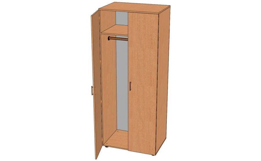 Wardrobe with a rod. Model:SHO-1