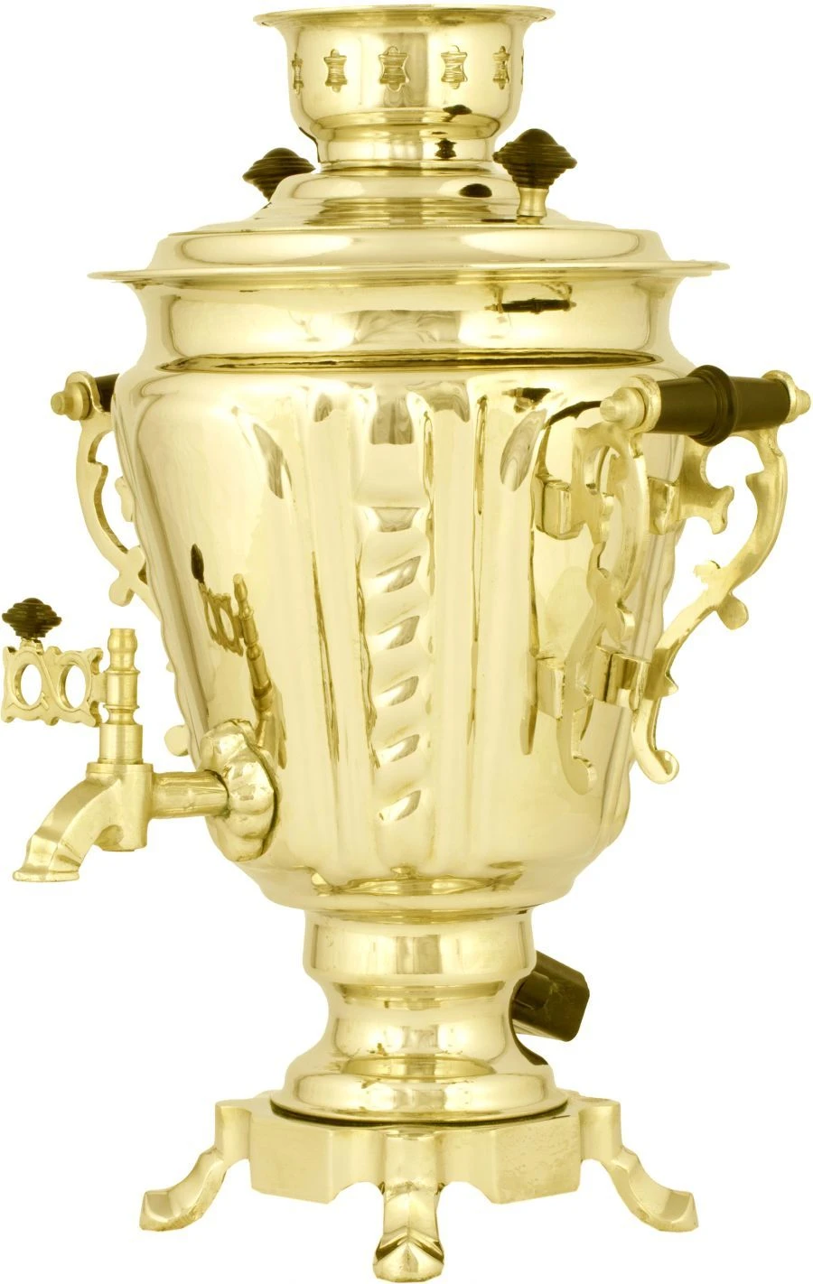 Electric samovar 3 litre tapered brass