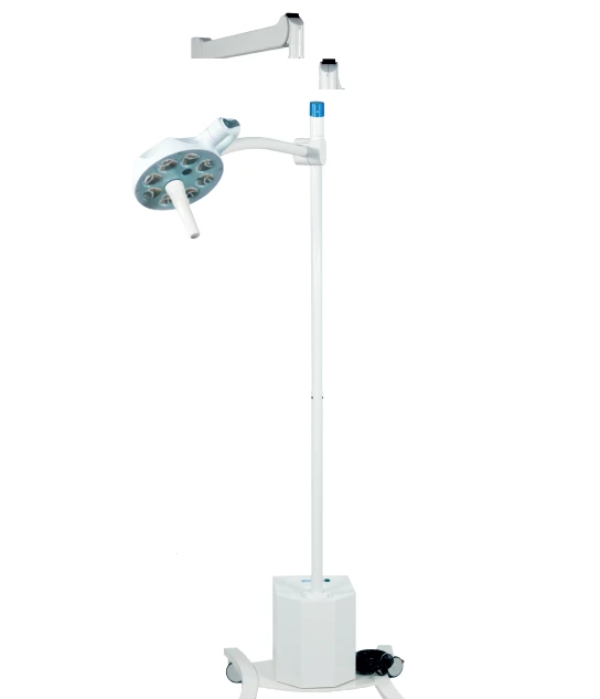 Medical mobile light fixture with emergency power supply adjustable "EMALED 202 AP" (surgical)