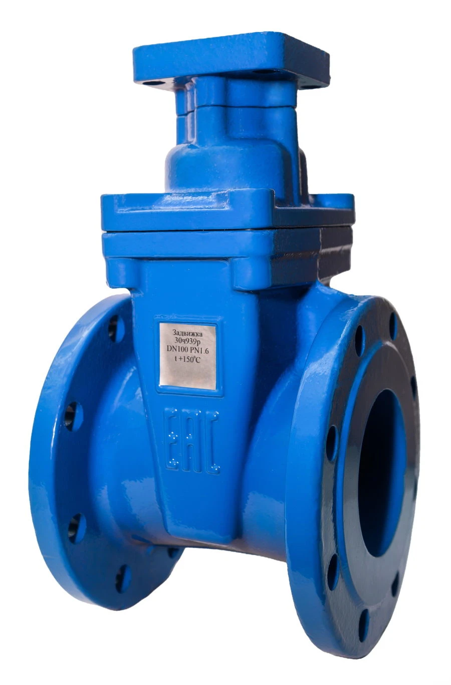 Cast iron gate valve with rubberised wedge under electric actuator 30h939r SLG11