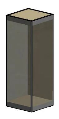 Display case for exposition Type 1 (aluminium alloy frame)