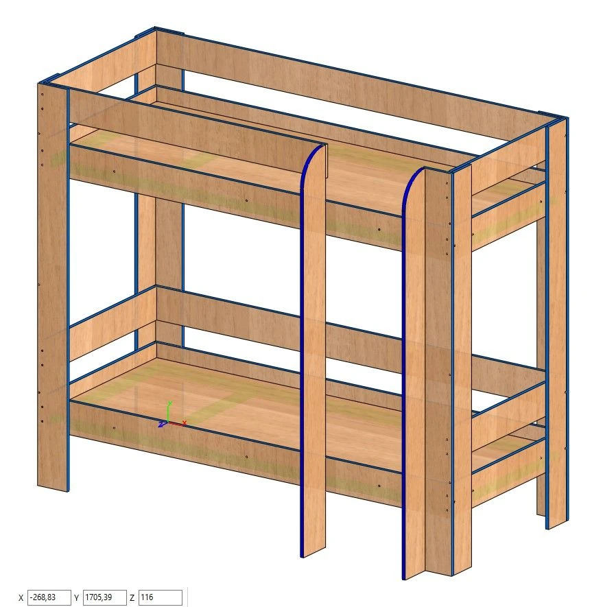 Adult 2-tier bed