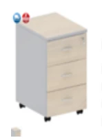 Furniture Easy St Pull-out cabinet 3 drawers oak chamonix sv./grey 1119072