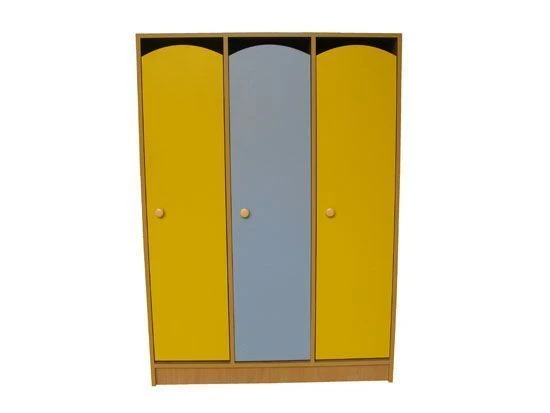 Children's wooden wardrobe for clothes
