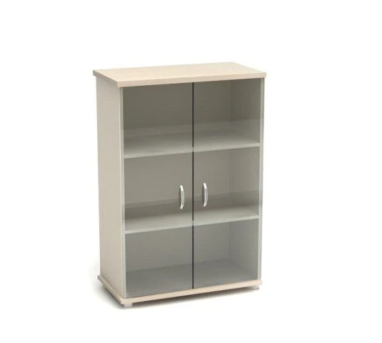 Medium shelving unit with glass K03 Art Nouveau series