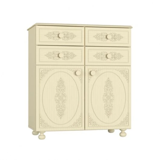 Wooden bedside tables, models: Combination chest "Assol" AS-18