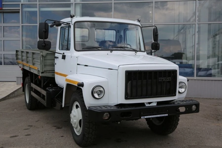 Trucks with diesel engine (flatbed) type 47121, modification 47121C on the basis of GAZ chassis, type 3309, mod