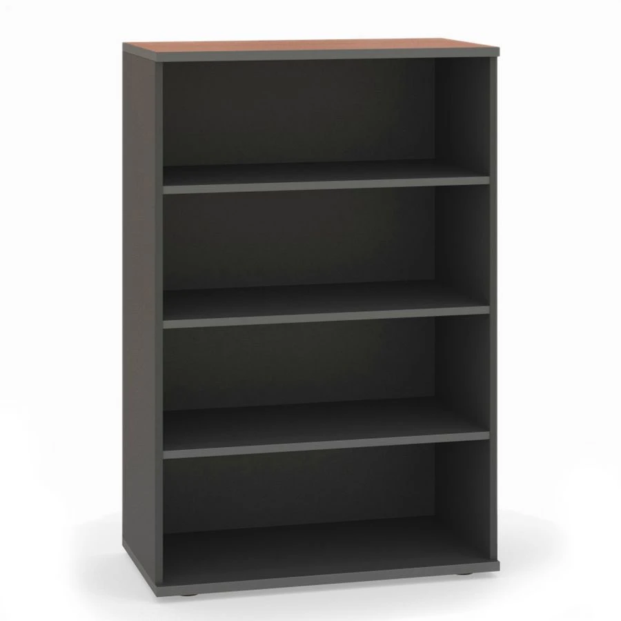 No.67 Folder shelf from the office furniture set "Strategy", available in 2 textures: N.Milano and Grey