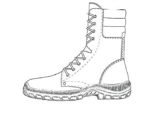 Special leather footwear for men: boots with high tibs, model Bv, for protection against mechanical impacts (punctures with anti