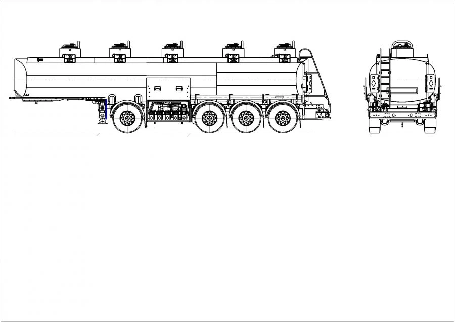 Semi-trailer tank truck , type 9136, modification 91369C-0000010