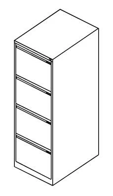 Metal file cabinet