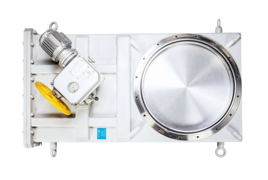 Flat electric actuated vacuum gate valve ZVPLE-630