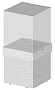 Display case cube