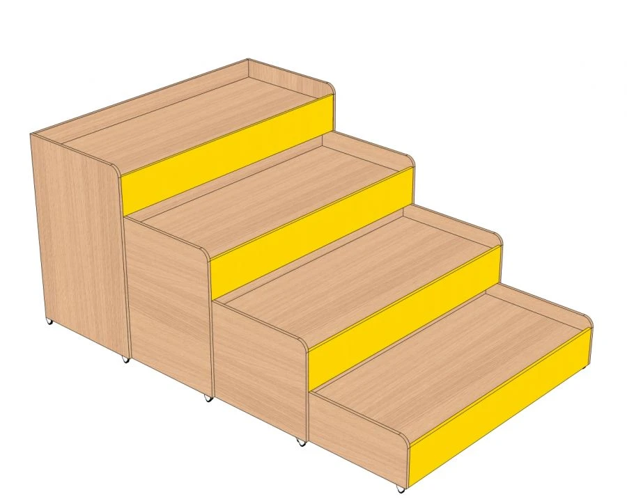 Roll-out 4-level children's bed KD-4
